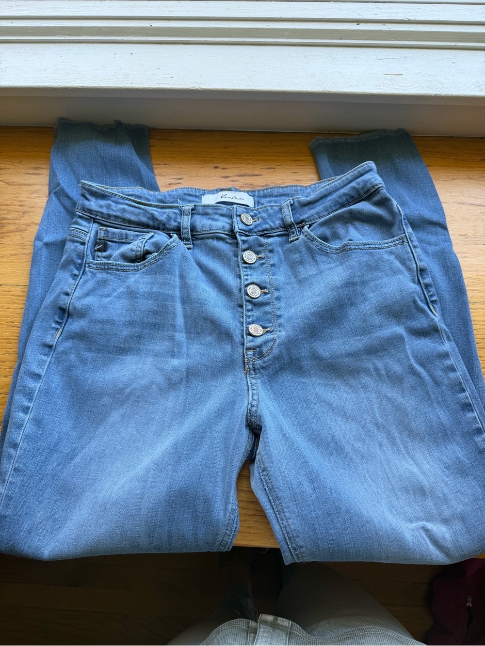 KanCan Light Blue Skinny Button-Fly Jeans